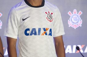 Durante evento no Museu do Futebol, no Pacaembu, o Corinthians anunciou seu novo patrocinador master, a Caixa Economica Federal; São Paulo / SP - Brasil - 20/11/2012