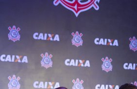 Durante evento no Museu do Futebol, no Pacaembu, o Corinthians anunciou seu novo patrocinador master, a Caixa Economica Federal; São Paulo / SP - Brasil - 20/11/2012