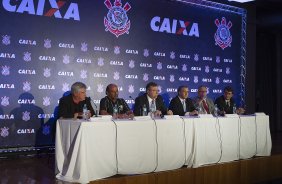 Durante evento no Museu do Futebol, no Pacaembu, o Corinthians anunciou seu novo patrocinador master, a Caixa Economica Federal; São Paulo / SP - Brasil - 20/11/2012