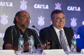Durante evento no Museu do Futebol, no Pacaembu, o Corinthians anunciou seu novo patrocinador master, a Caixa Economica Federal; São Paulo / SP - Brasil - 20/11/2012