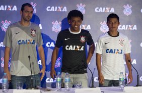 Durante evento no Museu do Futebol, no Pacaembu, o Corinthians anunciou seu novo patrocinador master, a Caixa Economica Federal; São Paulo / SP - Brasil - 20/11/2012