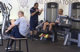 Durante o treino realizado esta manh no CT Joaquim Grava, localizado no Parque Ecolgico do Tiete. O prximo jogo da equipe ser domingo, dia 02/12, contra o So Paulo, no Pacaembu, vlido pela 38 rodada do Campeonato Brasileiro de 2012