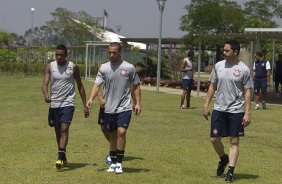 Durante o treino realizado esta manh no CT Joaquim Grava, localizado no Parque Ecolgico do Tiete. O prximo jogo da equipe ser domingo, dia 02/12, contra o So Paulo, no Pacaembu, vlido pela 38 rodada do Campeonato Brasileiro de 2012