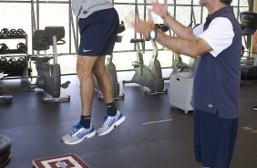 Durante o treino realizado esta manh no CT Joaquim Grava, localizado no Parque Ecolgico do Tiete. O prximo jogo da equipe ser domingo, dia 02/12, contra o So Paulo, no Pacaembu, vlido pela 38 rodada do Campeonato Brasileiro de 2012