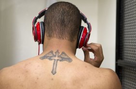Nos vestirios antes da partida entre So Paulo x Corinthians, realizada esta tarde no estdio do Pacaembu, jogo vlido pela 38 rodada do Campeonato Brasileiro de 2012