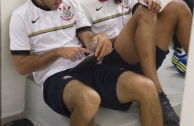 Nos vestirios antes da partida entre So Paulo x Corinthians, realizada esta tarde no estdio do Pacaembu, jogo vlido pela 38 rodada do Campeonato Brasileiro de 2012