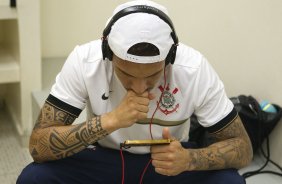 Nos vestirios antes da partida entre So Paulo x Corinthians, realizada esta tarde no estdio do Pacaembu, jogo vlido pela 38 rodada do Campeonato Brasileiro de 2012