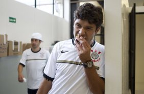 Nos vestirios antes da partida entre So Paulo x Corinthians, realizada esta tarde no estdio do Pacaembu, jogo vlido pela 38 rodada do Campeonato Brasileiro de 2012