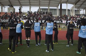 Durante o treino do Corinthians esta manhã no Wave Stadium Kariya, como preparação para a disputa do Campeonato Mundial Interclubes organizado pela FIFA, a ser jogado nas cidades de Toyota e Yokohama