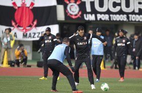 Durante o treino do Corinthians esta manhã no Wave Stadium Kariya, como preparação para a disputa do Campeonato Mundial Interclubes organizado pela FIFA, a ser jogado nas cidades de Toyota e Yokohama