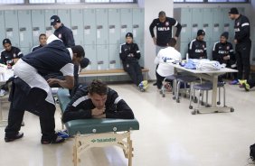 Durante o treino do Corinthians esta tarde no Wave Stadium Kariya, como preparao para a disputa do Campeonato Mundial Interclubes organizado pela FIFA, a ser jogado nas cidades de Toyota e Yokohama