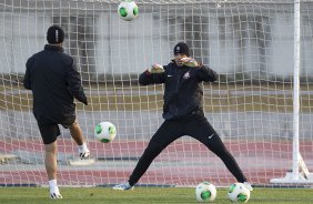 Durante o treino do Corinthians esta tarde no Wave Stadium Kariya, como preparao para a disputa do Campeonato Mundial Interclubes organizado pela FIFA, a ser jogado nas cidades de Toyota e Yokohama