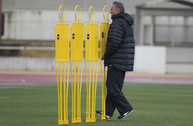 Durante o treino do Corinthians esta tarde no Wave Stadium Kariya, como preparao para a disputa do Campeonato Mundial Interclubes organizado pela FIFA, a ser jogado nas cidades de Toyota e Yokohama