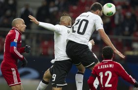 Durante o jogo esta noite entre Corinthians/Brasil x Al Ahly/Egito/Africa, válido pela semi-final do Campeonato Mundial Interclubes organizado pela FIFA, a ser jogado nas cidades de Toyota e Yokohama
