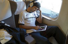 Durante a viagem de Nagoia para Yokohama, onde no dia 16/12, domingo, o time do Corinthians/Brasil joga contra o Chelsea/Inglaterra, pelo titulo de Campeão Mundial Interclubes 2012 organizado pela FIFA, em Yokohama