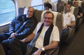 Durante a viagem de Nagoia para Yokohama, onde no dia 16/12, domingo, o time do Corinthians/Brasil joga contra o Chelsea/Inglaterra, pelo titulo de Campeão Mundial Interclubes 2012 organizado pela FIFA, em Yokohama
