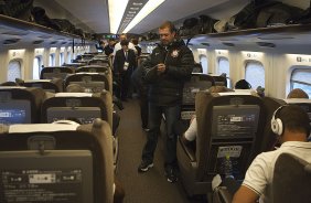 Durante a viagem de Nagoia para Yokohama, onde no dia 16/12, domingo, o time do Corinthians/Brasil joga contra o Chelsea/Inglaterra, pelo titulo de Campeão Mundial Interclubes 2012 organizado pela FIFA, em Yokohama