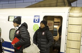 Durante a viagem de Nagoia para Yokohama, onde no dia 16/12, domingo, o time do Corinthians/Brasil joga contra o Chelsea/Inglaterra, pelo titulo de Campeão Mundial Interclubes 2012 organizado pela FIFA, em Yokohama