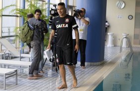 Durante o treino de recuperao do Corinthians, na piscina do Hilton Hotel, esta manh aps o jogo contra o Al Ahly, do Egito/Africa, primeiro jogo da disputa do Campeonato Mundial Interclubes organizado pela FIFA, a ser jogado nas cidades de Toyota e Yokohama