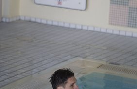 Durante o treino de recuperao do Corinthians, na piscina do Hilton Hotel, esta manh aps o jogo contra o Al Ahly, do Egito/Africa, primeiro jogo da disputa do Campeonato Mundial Interclubes organizado pela FIFA, a ser jogado nas cidades de Toyota e Yokohama