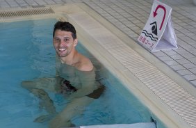 Durante o treino de recuperao do Corinthians, na piscina do Hilton Hotel, esta manh aps o jogo contra o Al Ahly, do Egito/Africa, primeiro jogo da disputa do Campeonato Mundial Interclubes organizado pela FIFA, a ser jogado nas cidades de Toyota e Yokohama