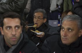 E a comissao tecnica foram assistir ao jogo Chelsea/Inglaterra x Monterrey/México