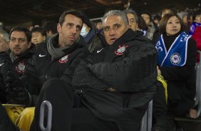 E a comissao tecnica foram assistir ao jogo Chelsea/Inglaterra x Monterrey/México