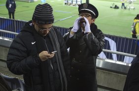 E a comissao tecnica foram assistir ao jogo Chelsea/Inglaterra x Monterrey/México