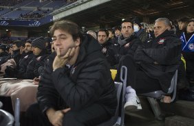E a comissao tecnica foram assistir ao jogo Chelsea/Inglaterra x Monterrey/México