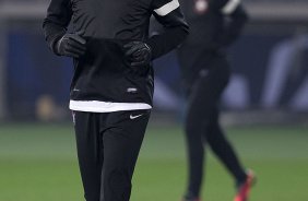 Durante o treino do Corinthians esta noite no Yokohama Stadium, na cidade de Yokohama/Japao; o time se prepara para o jogo contra o Chelsea/Inglaterra, amanh, dia 16/12, domingo, na disputa do titulo de Campeo Mundial Interclubes 2012 organizado pela FIFA - Yokohama/Japan