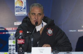 Durante o treino do Corinthians esta noite no Yokohama Stadium, na cidade de Yokohama/Japao; o time se prepara para o jogo contra o Chelsea/Inglaterra, amanhã, dia 16/12, domingo, na disputa do titulo de Campeão Mundial Interclubes 2012 organizado pela FIFA - Yokohama/Japan