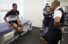 Durante o treino realizado esta tarde no CT Joaquim Grava, localizado no Parque Ecolgico do Tiete. O prximo jogo da equipe ser domingo, dia 20/01, contra o Paulista de Jundia, no estdio Jaime Cintra , em Jundia, vlido pela 1 rodada do Campeonato Paulista de 2013