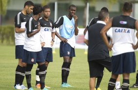 Durante o treino realizado esta manh no CT Joaquim Grava, localizado no Parque Ecolgico do Tiete. O prximo jogo da equipe ser domingo, dia 20/01, contra o Paulista de Jundia, no estdio Jaime Cintra , em Jundia, vlido pela 1 rodada do Campeonato Paulista de 2013