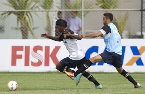 Durante o treino realizado esta manh no CT Joaquim Grava, localizado no Parque Ecolgico do Tiete. O prximo jogo da equipe ser domingo, dia 20/01, contra o Paulista de Jundia, no estdio Jaime Cintra , em Jundia, vlido pela 1 rodada do Campeonato Paulista de 2013