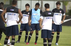 Durante o treino realizado esta manh no CT Joaquim Grava, localizado no Parque Ecolgico do Tiete. O prximo jogo da equipe ser domingo, dia 20/01, contra o Paulista de Jundia, no estdio Jaime Cintra , em Jundia, vlido pela 1 rodada do Campeonato Paulista de 2013