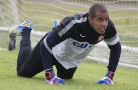 Durante o treino realizado esta manh no CT Joaquim Grava, localizado no Parque Ecolgico do Tiete. O prximo jogo da equipe ser domingo, dia 20/01, contra o Paulista de Jundia, no estdio Jaime Cintra , em Jundia, vlido pela 1 rodada do Campeonato Paulista de 2013