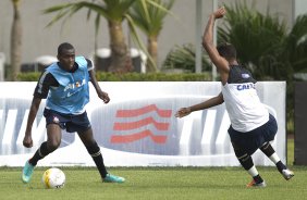 Durante o treino realizado esta manh no CT Joaquim Grava, localizado no Parque Ecolgico do Tiete. O prximo jogo da equipe ser domingo, dia 20/01, contra o Paulista de Jundia, no estdio Jaime Cintra , em Jundia, vlido pela 1 rodada do Campeonato Paulista de 2013