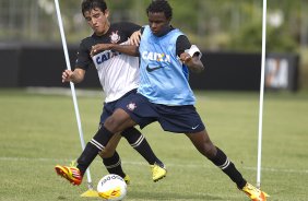 Durante o treino realizado esta manh no CT Joaquim Grava, localizado no Parque Ecolgico do Tiete. O prximo jogo da equipe ser domingo, dia 20/01, contra o Paulista de Jundia, no estdio Jaime Cintra , em Jundia, vlido pela 1 rodada do Campeonato Paulista de 2013