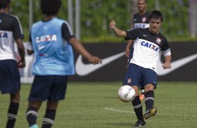 Durante o treino realizado esta manh no CT Joaquim Grava, localizado no Parque Ecolgico do Tiete. O prximo jogo da equipe ser domingo, dia 20/01, contra o Paulista de Jundia, no estdio Jaime Cintra , em Jundia, vlido pela 1 rodada do Campeonato Paulista de 2013