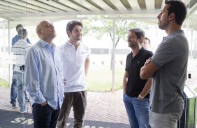 O atacante Alexandre Pato antes dos exames realizados esta manhã no CT Joaquim Grava, localizado no Parque Ecológico do Tiete. O próximo jogo da equipe será domingo, dia 20/01, contra o Paulista de Jundiaí, no estádio Jaime Cintra , em Jundiaí, válido pela 1ª rodada do Campeonato Paulista de 2013