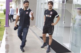 O atacante Alexandre Pato antes dos exames realizados esta manhã no CT Joaquim Grava, localizado no Parque Ecológico do Tiete. O próximo jogo da equipe será domingo, dia 20/01, contra o Paulista de Jundiaí, no estádio Jaime Cintra , em Jundiaí, válido pela 1ª rodada do Campeonato Paulista de 2013