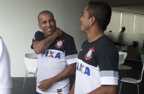 Durante o treino desta tarde no CT Joaquim Grava, localizado no Parque Ecolgico do Tiete. O prximo jogo da equipe ser domingo, dia 20/01, contra o Paulista de Jundia, no estdio Jaime Cintra , em Jundia, vlido pela 1 rodada do Campeonato Paulista de 2013