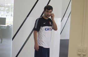 Durante o treino desta tarde no CT Joaquim Grava, localizado no Parque Ecolgico do Tiete. O prximo jogo da equipe ser domingo, dia 20/01, contra o Paulista de Jundia, no estdio Jaime Cintra , em Jundia, vlido pela 1 rodada do Campeonato Paulista de 2013