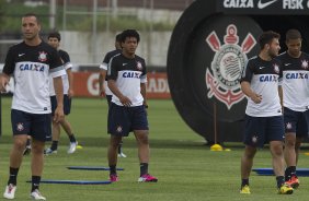 Durante o treino desta tarde no CT Joaquim Grava, localizado no Parque Ecolgico do Tiete. O prximo jogo da equipe ser domingo, dia 20/01, contra o Paulista de Jundia, no estdio Jaime Cintra , em Jundia, vlido pela 1 rodada do Campeonato Paulista de 2013