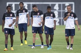 Durante o treino desta tarde no CT Joaquim Grava, localizado no Parque Ecolgico do Tiete. O prximo jogo da equipe ser domingo, dia 20/01, contra o Paulista de Jundia, no estdio Jaime Cintra , em Jundia, vlido pela 1 rodada do Campeonato Paulista de 2013