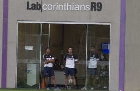 Durante o treino desta tarde no CT Joaquim Grava, localizado no Parque Ecolgico do Tiete. O prximo jogo da equipe ser domingo, dia 20/01, contra o Paulista de Jundia, no estdio Jaime Cintra , em Jundia, vlido pela 1 rodada do Campeonato Paulista de 2013