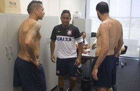 Durante o treino desta tarde no CT Joaquim Grava, localizado no Parque Ecolgico do Tiete. O prximo jogo da equipe ser domingo, dia 20/01, contra o Paulista de Jundia, no estdio Jaime Cintra , em Jundia, vlido pela 1 rodada do Campeonato Paulista de 2013