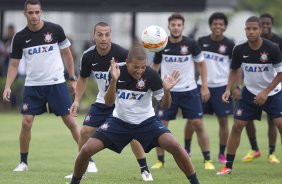 Durante o treino desta tarde no CT Joaquim Grava, localizado no Parque Ecolgico do Tiete. O prximo jogo da equipe ser domingo, dia 20/01, contra o Paulista de Jundia, no estdio Jaime Cintra , em Jundia, vlido pela 1 rodada do Campeonato Paulista de 2013