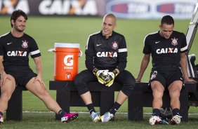 Durante o treino de hoje a tarde no CT Joaquim Grava, localizado no Parque Ecolgico do Tiete. O prximo jogo da equipe ser domingo, dia 20/01, contra o Paulista de Jundia, no estdio Jaime Cintra , em Jundia, vlido pela 1 rodada do Campeonato Paulista de 2013