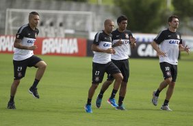 Durante o treino de hoje a tarde no CT Joaquim Grava, localizado no Parque Ecolgico do Tiete. O prximo jogo da equipe ser domingo, dia 20/01, contra o Paulista de Jundia, no estdio Jaime Cintra , em Jundia, vlido pela 1 rodada do Campeonato Paulista de 2013